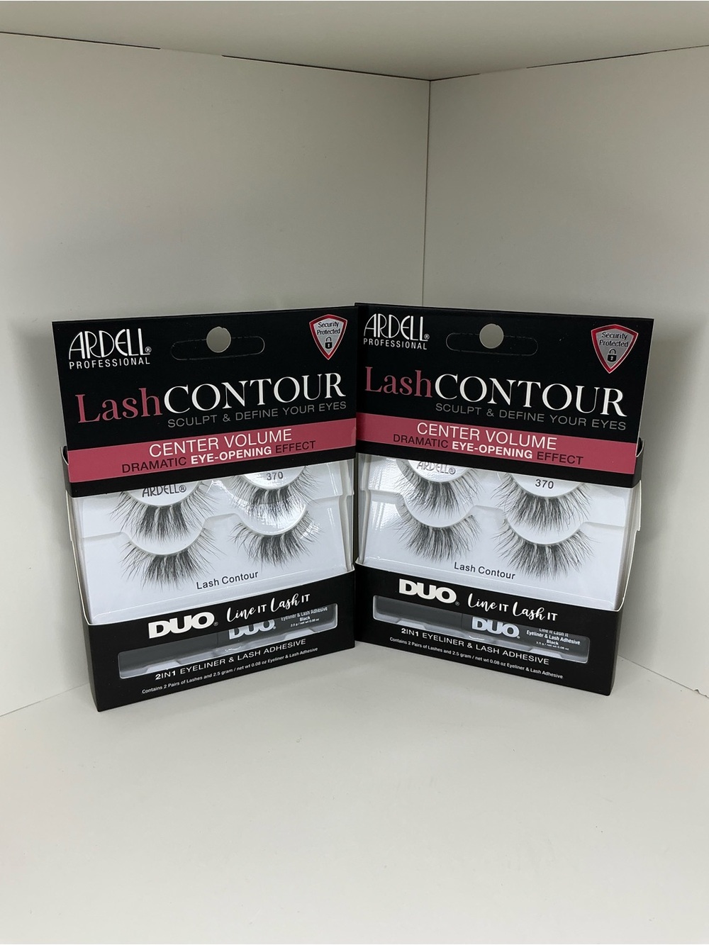 Ardell Lash Contour Center Volume False Lashes Duo Pack - Black & Pink Accents